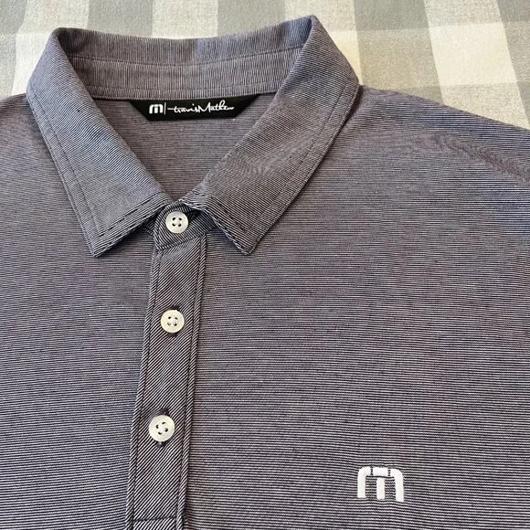 Travis Mathew Zinna Polo - Light Purple - Montauk Downs Sleeve Logo - Picture 4 of 5